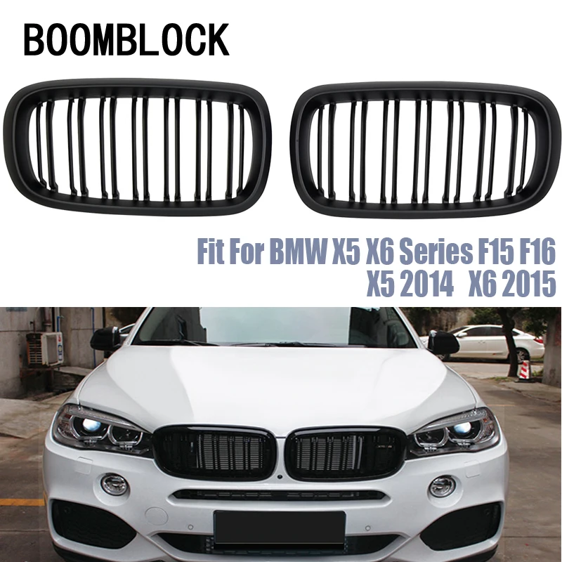 Car Kidney Front Bumper Racing Grills For BMW X5 F15 X6 F16 2018 2017 BMW M Performance Accessories X5 X6 Series 2014 2015 2016