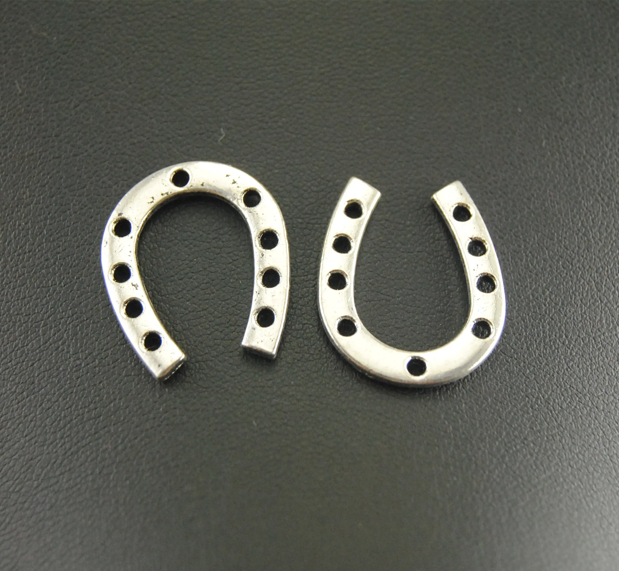 5pcs 24x20mm  Silver Color Luck Horseshoe Charm Pendants for Jewelry Making DIY Handmade Craft A822