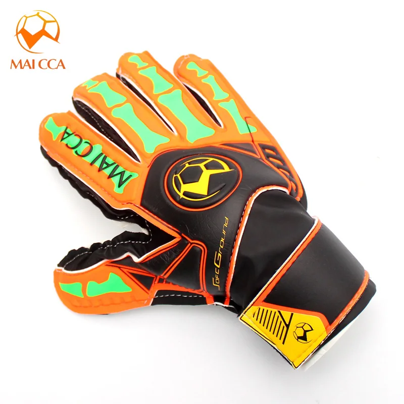 Kids Men Soccer Football Goalkeeper Gloves Size 5 6 Finger Goalie Gloves