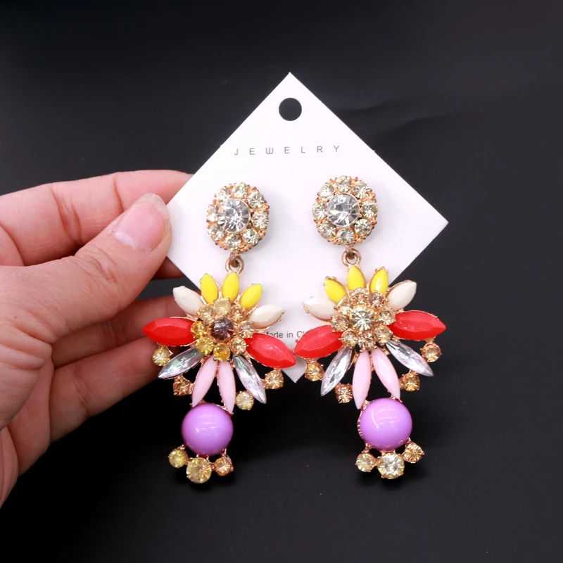 1000Pieces/Lot 5.5X5.5cm Paper Earring Cardboard Fashion Jewelry Colorful Tags DIY Handmade Earring Studs Packing Card