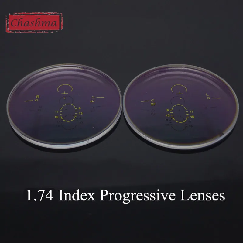 Chashma 1.74 Index Thinnest Photochrom Color Anti Reflective Multifocal Transition Prescription Free Form Progressive Lenses