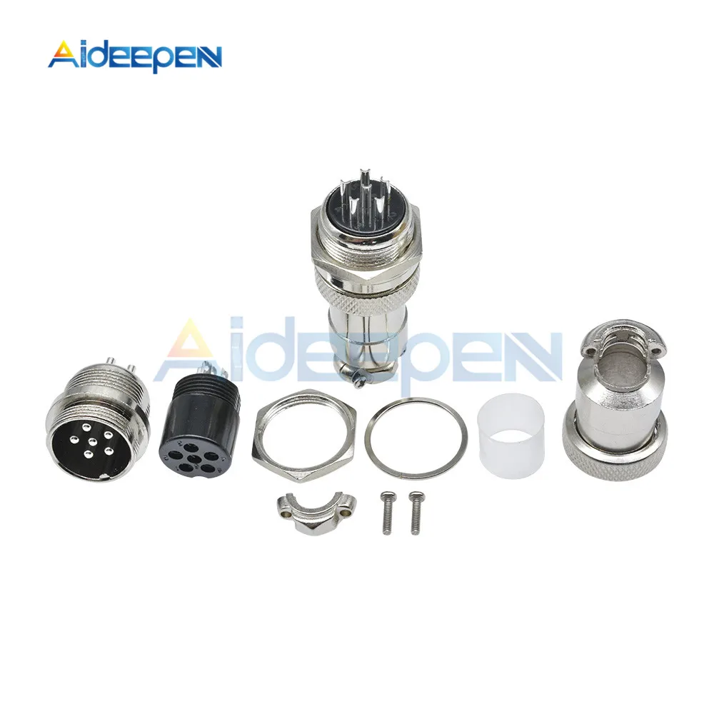 1 Set GX20 Luftfahrt-Steckverbinder, Stecker und Buchse, Rundsteckverbinder mit 2/3/4/5/6/7/8/9/10/12/14/15 Pins, Kabel-Panel-Steckverbinder – Detail 7