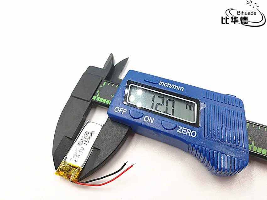 5 قطعة/الوحدة 3.7V 150mAH 501230 بوليمر ليثيوم أيون/ليثيوم أيون قابلة للشحن بطارية ل DVR ، GPS ، mp3 ، mp4