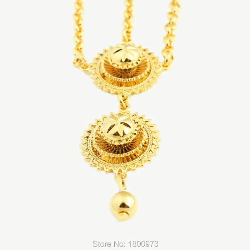 Adixyn New Arrival Ethiopian Wedding hair Jewelry  Gold Color Habesha Jewelry Eritrea Africa For Women