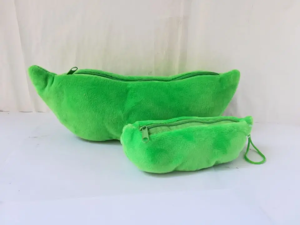 creative toy cartoon pea plush toy 3 peas in a pod pea soft toy one lot/ 2 pieces,baby toy gift w0804