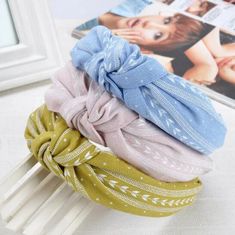 Colors Headband for Women Wide Knot Hairband Girls Hair Headband Hair Hoop Women Hair Accessories Adults Headband Toothed Sale