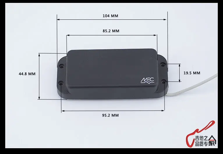 1 Piece MEC  4/5 Strings  Passive Bass Pickup  Made in Germany  ( #0231 ) MADE IN GERMANY