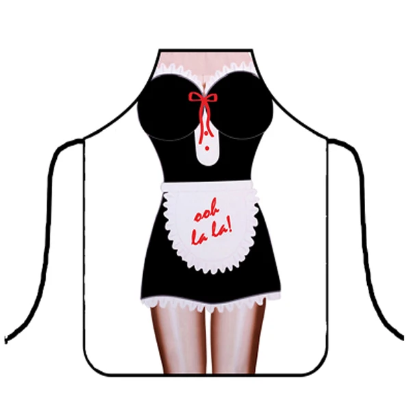 10 Styles Sexy Kitchen Apron Funny Creative Cooking Aprons for Men Women Girlfirend Boyfriend Christmas Birthday Gifts CWQ037