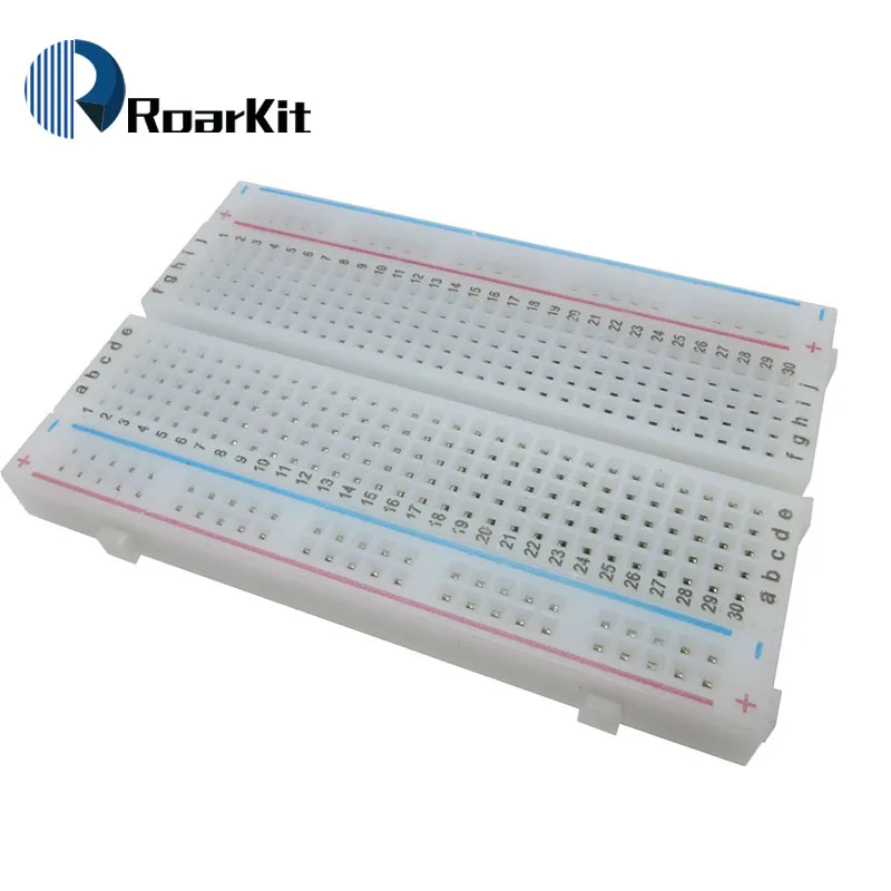 5pcs/lot Quality 400 point mini bread board / breadboard 8.5CM x 5.5CM 400 holes for arduino