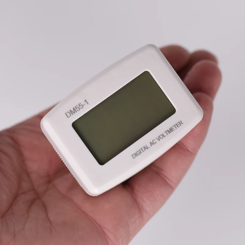DM55-1 AC 80-300V Voltage Meter Plug Volt Meter LCD Digital display Voltmeter Testers 110v220v EU US Plug Simple to use
