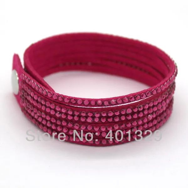 TYO Popular Purple Leather Bracelet Woman Good Fashion Jewelry Accessories Classic Bangles Birthday Gift Wholesale Dropshipping