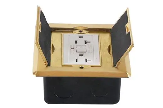 American Style Recessed Floor Mounted GFCI Receptacle with Metal Box OEM or ODM Available