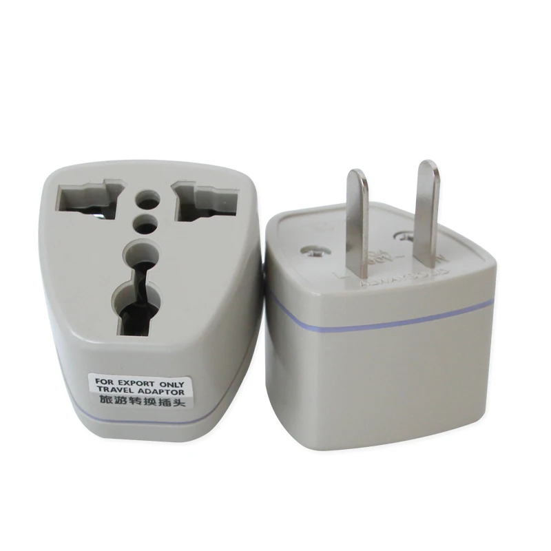 1PC New Arrivals EU UK AU to US Plugs adapter Power Converter Plugs 2 Pin Socket EU to America Travel Charger Adapter Converter