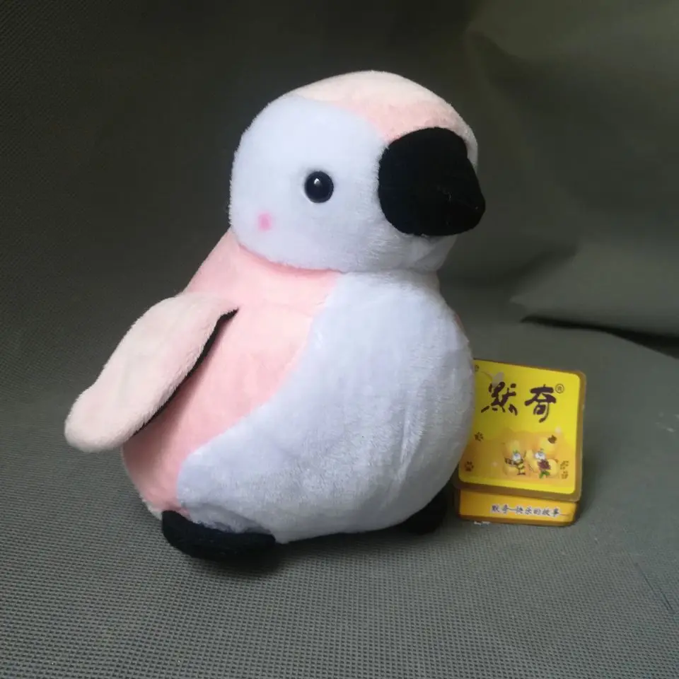 mini 16cm lovely pink penguin plush toy soft doll baby toy birthday gift b2884