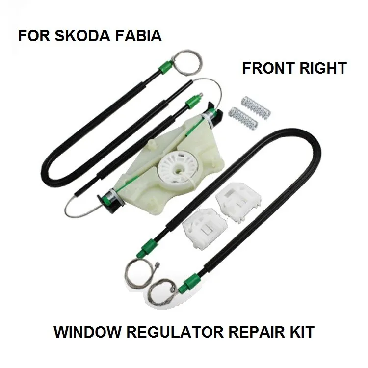 

WIDNOW REGULATOR FOR SKODA FABIA 6Y2 6Y3 6Y5 WINDOW REGULATOR REPAIR KIT FRONT RIGHT SIDE 1999-2007