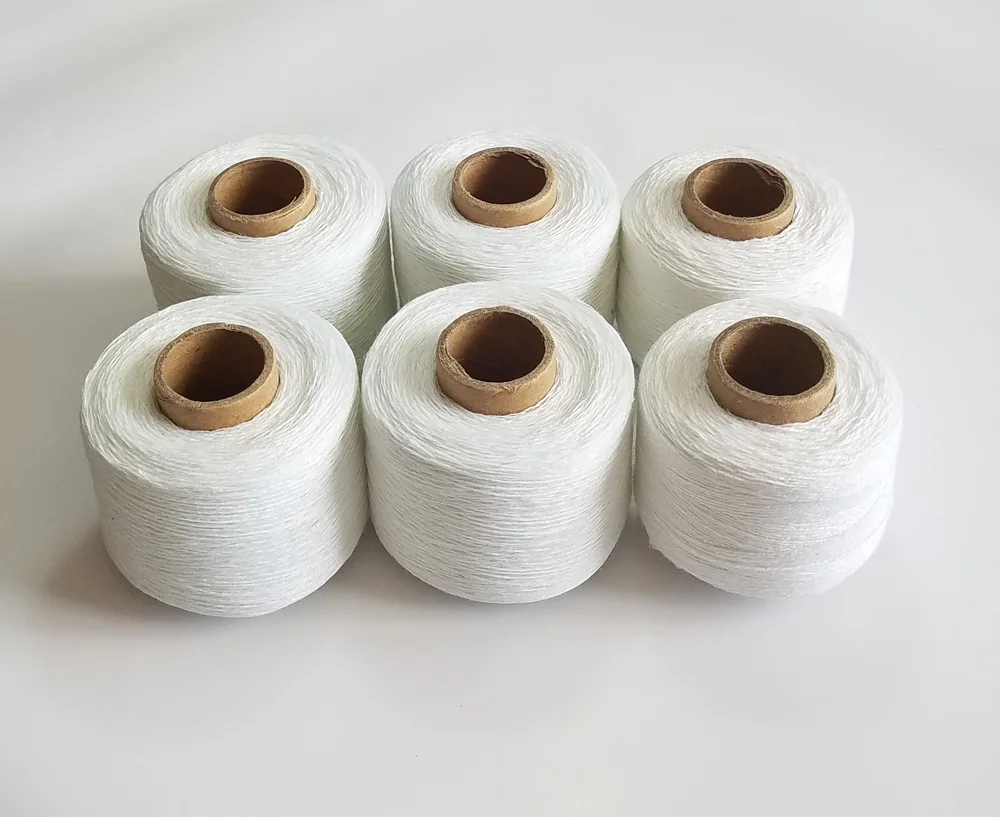 

white 100% Linen sewing thread 2(3)-Ply yarn twine cords for Knitting crochet accessory handmade DIY