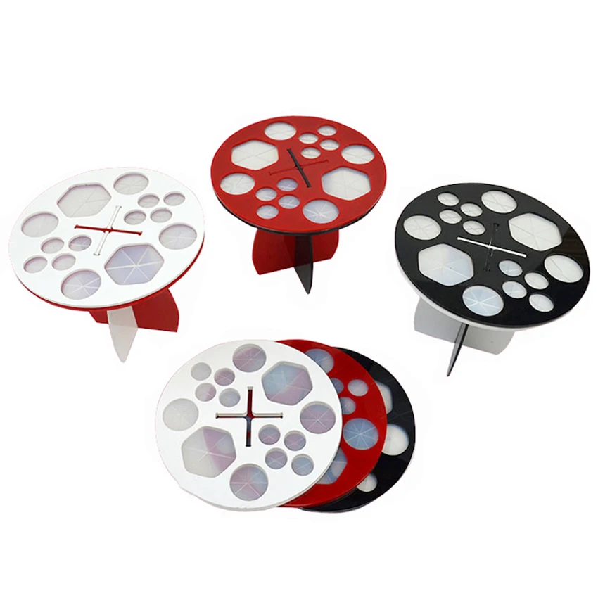 SAIANTTH Round type makeup brushes drying rack acrylic cosmetic brush clothes holder hanging Dry brush artifact maquiagem beauty