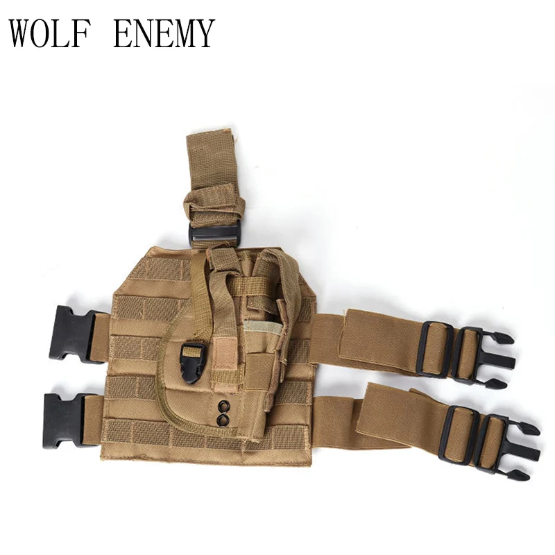 1000D Nylon MOLLE Tactical Drop Leg Platform for Hunting/Paintball/Airsoft Holster Platform with Quick Release Buckle