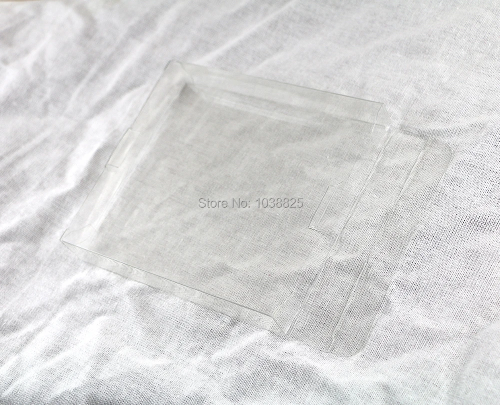 100pcs/lot Clear Transparent Cartridge Protector case Game Card Plastic PET Case Boxes for NES