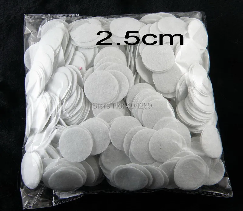 1000pcs Round Felt Fabric Pads Accessory Oval Patches Circle Felt Pads, DIY Fabric Flower Accessories