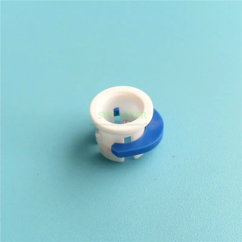 2set UM Tube Coupling Collet White bowden tube clamp + Blue horse shoe Clamp Clip for 6mm tube 3D printer parts