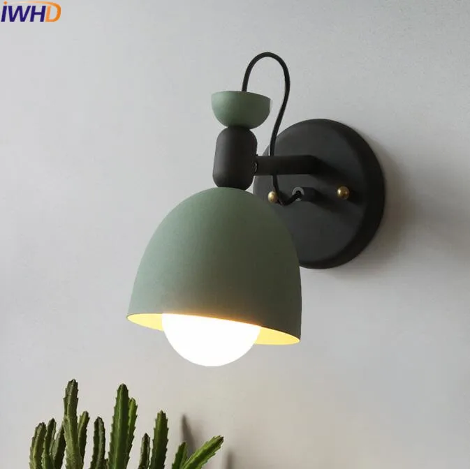 IWHD Modern Wall Lamp LED Creative Iron Wall Lights For Home Lighting Fixtures Creative Bedroom Living Room Sconce Arandela