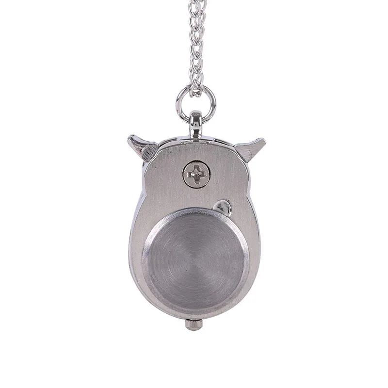 Orologio da tasca Retrò Grandi Occhi Colorati Gufo di Disegno di Modo Orologio Al Quarzo Con La Collana Dieci Colori Sono Disponibili