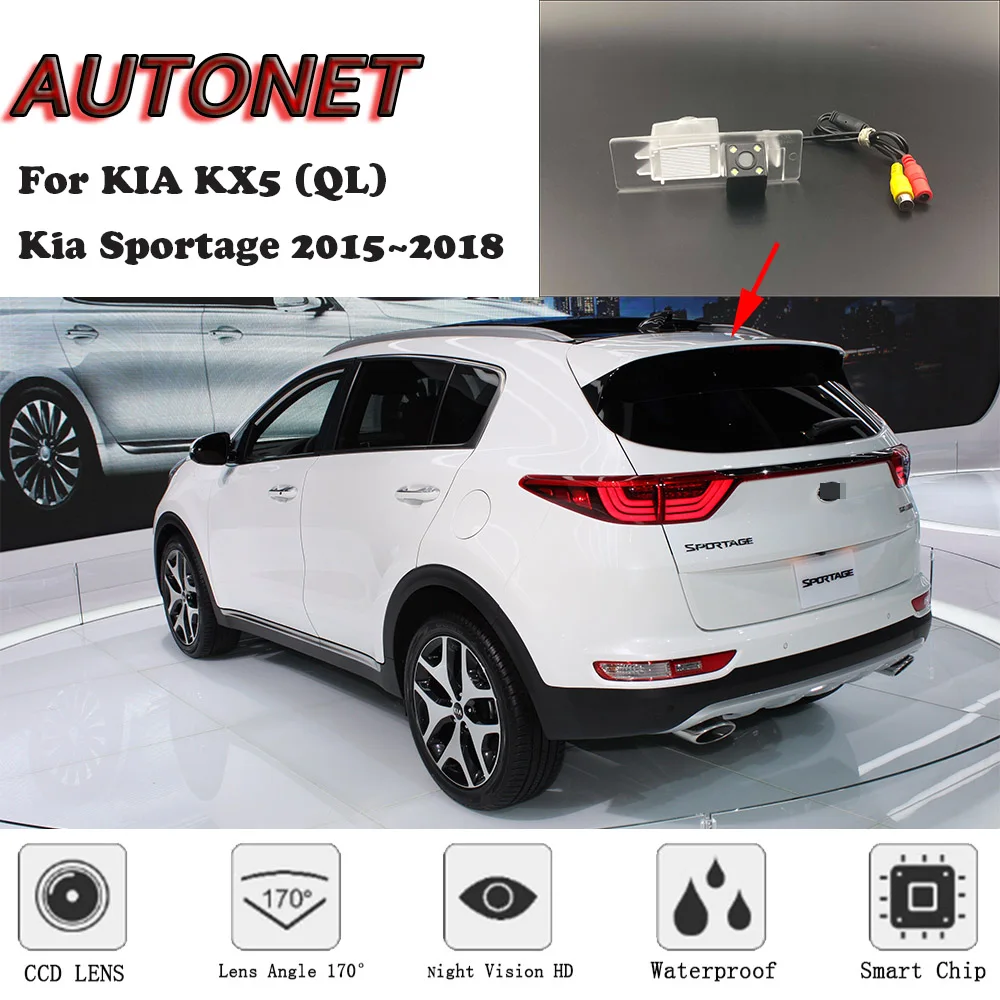 

AUTONET HD Night Vision Backup Rear View camera For KIA KX5 (QL) Kia Sportage 2015~2018 CCD/ license plate camera