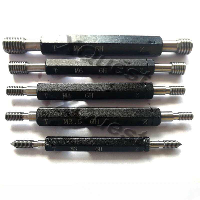 Rosca à Direita Plug Calibre m2 M2.2 X0.25 M2.5 m3 M3.5 X0.35 m4 m5 m6 m7 X0.75 X0.5 Linha Fina Métrica Gage m8 m9 M10 M11 X0.5