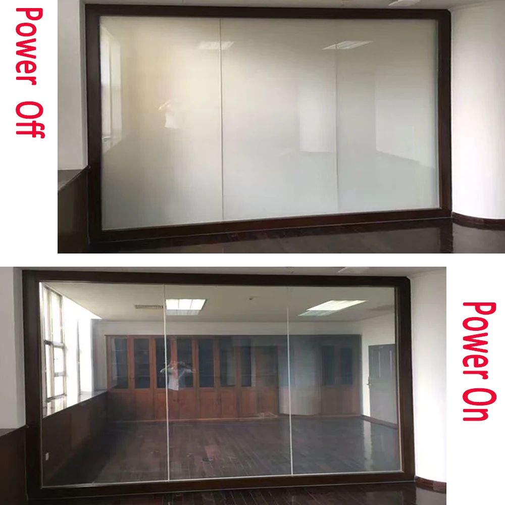15x15cm/4.5X4.5Inch Smart PDLC Film White to Opaque Sample High quality Tint Film
