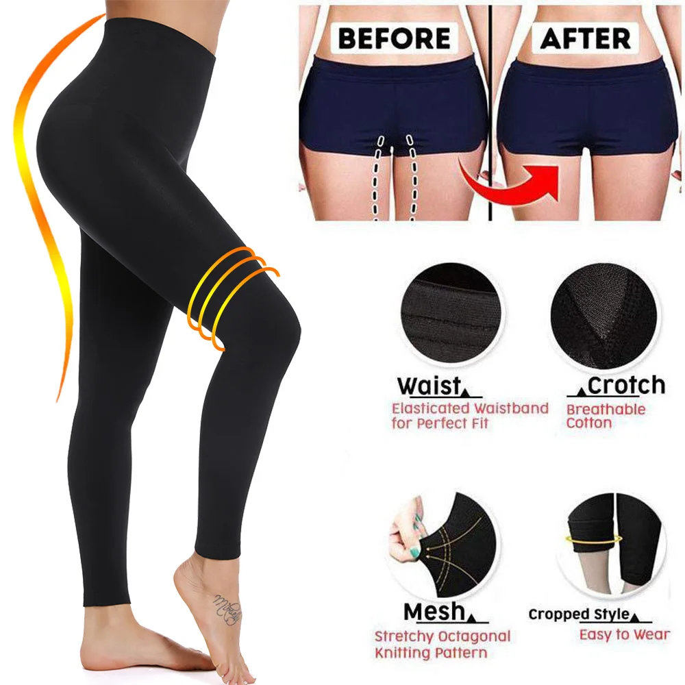 Miss Moly Leggings Women Sculpting Sleep Leg Legging High Waist Skinny Pants Slimming  Leggings Thigh Slimmer Pants