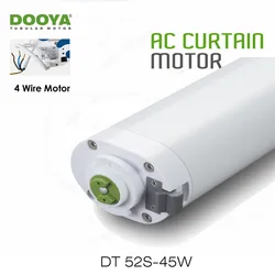 Dooya DT52S 45w Electric Curtain Motor,4 Wire Strong Power Engineering Motor for Open Close Window Curtain Track,Home Automation