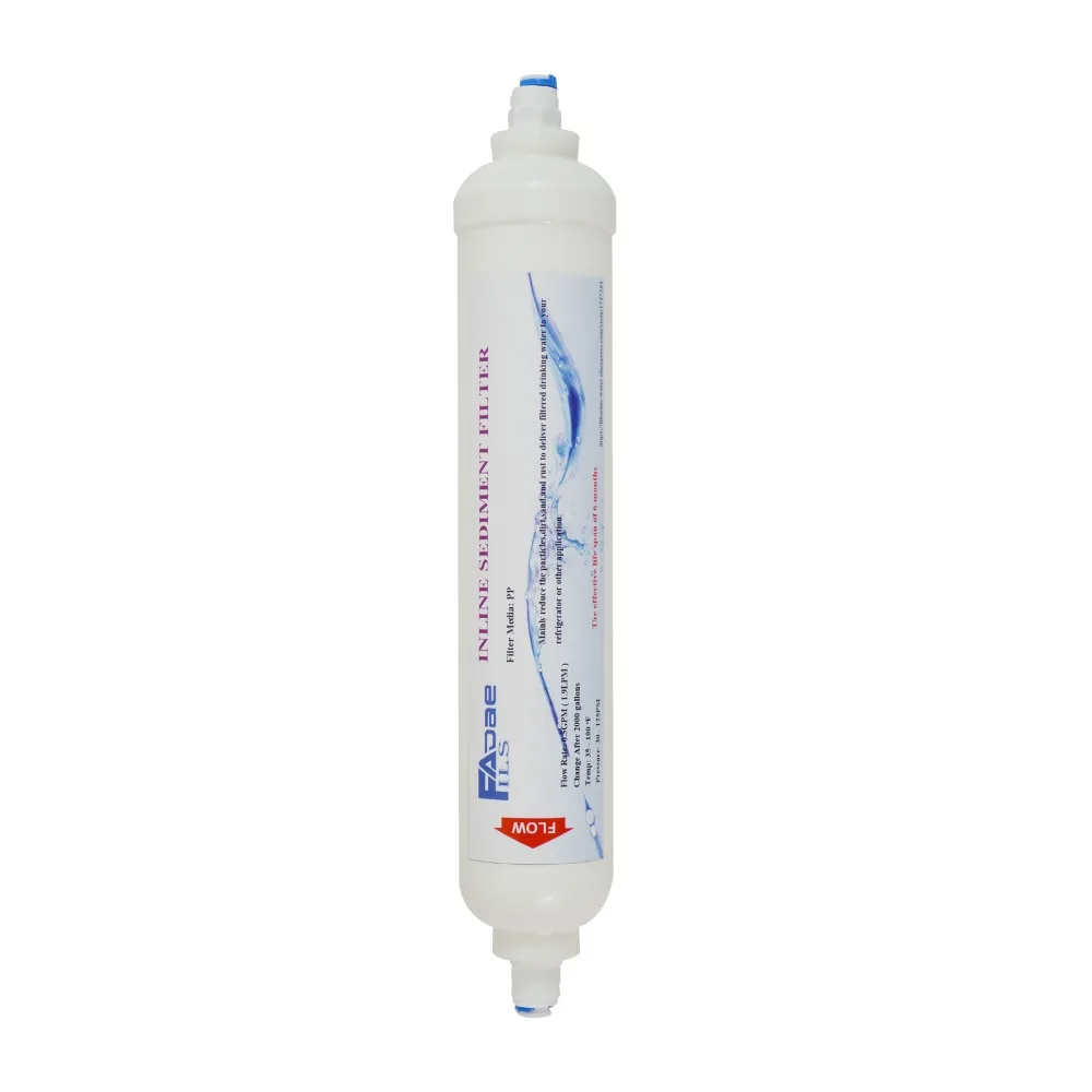 

High Quality T33 Inline sediment Water Filter Cartridge 2000 Gal. 1/4" Quick push connector for reverse osmosis ro system