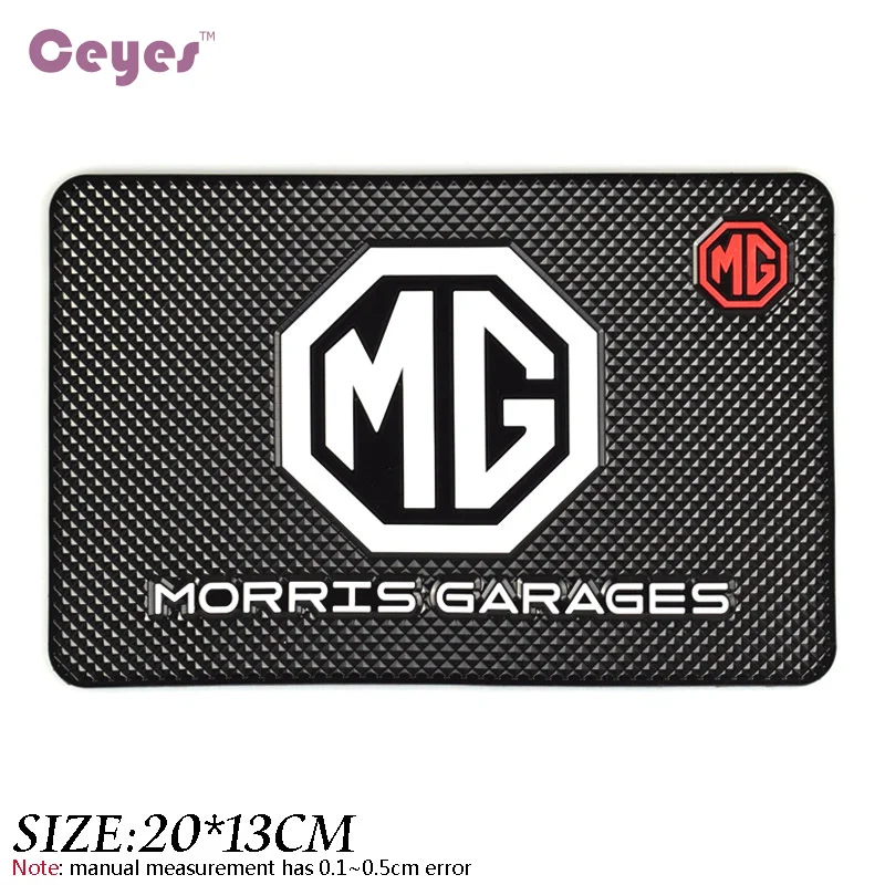 CEYES Auto Car-Styling Non-Slip Mat Interior Accessories Case For MG 3 328 995 996r 90s MG996 Emblems Car Styling Anti-Slip Mat