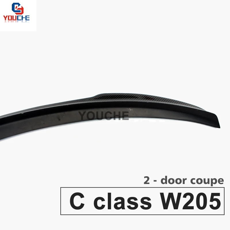 W205 FD Style Carbon Fiber Rear Spoiler Wing For Mercedes W205 2-door Coupe 2015-2021 C200 C250 C300 C350 C400 Car Accessories