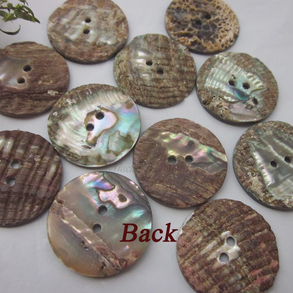 Bottoni per cappotti a conchiglia naturale 50 pezzi 28mm 30mm 44L grandi bottoni a conchiglia abalone per cucire accessori per cucire decorativi