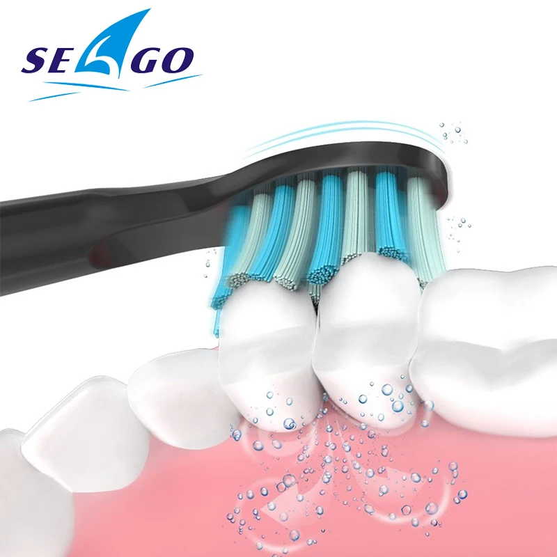 Seago Electric Toothbrush Heads Dupont Bristle Replacement Brush Heads Suitable For Seago Toothbrush Accessories Free Shipping