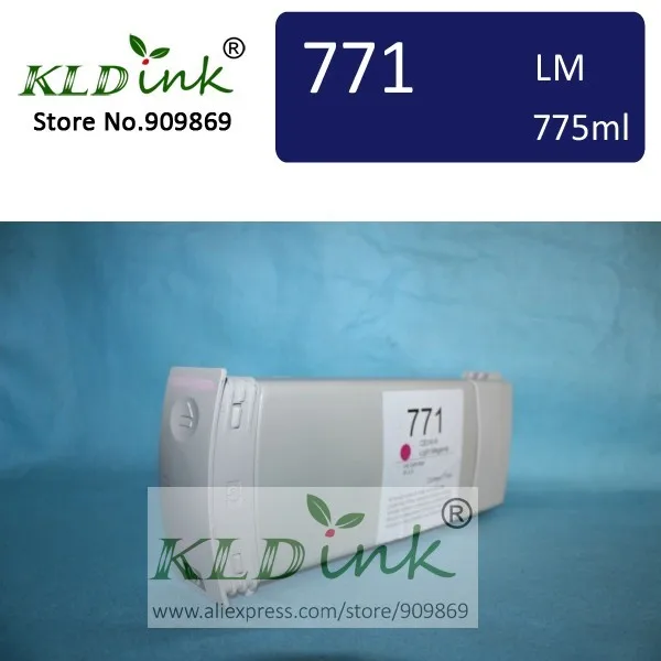 [KLD Ink] Compatible 771 CE041A  LIGHT MAGENTA  Pigment ink cartridge for Designjet Z6200