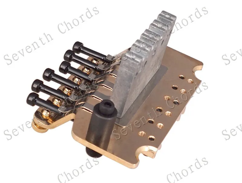 Linkshänder Black Sliver Gold E-Gitarre Brücke Gitarrenzubehör Teile 6-saitige Brücke Musikinstrumente – Detail 19