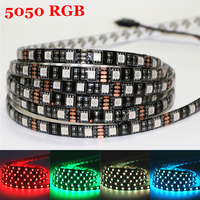 5050 RGB Flexible LED Strip light 60LEDs/m 12V 0.5/1/2/3/4/5m Non-waterproof/Waterproof Home KTV Bar Holiday Decro LED Tape Lamp