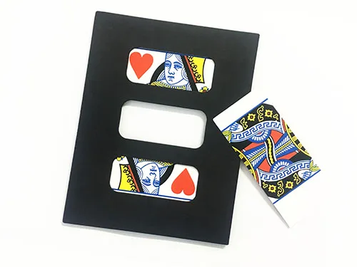 Jumbo Zig Zag Card (size 29 x 22.5cm) Magic Tricks Cut Poker Restore Magia Magician Stage Illusion Gimmick Prop Funny Mentalism