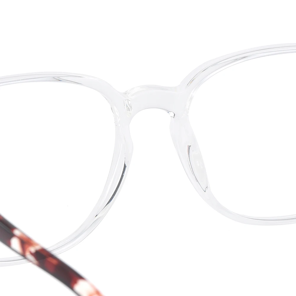 Gmei Optical Voguish Oval Transparent Brand Designer Women Glasses Frames For Prescription Eyeglasses Optical Eyewear H8021