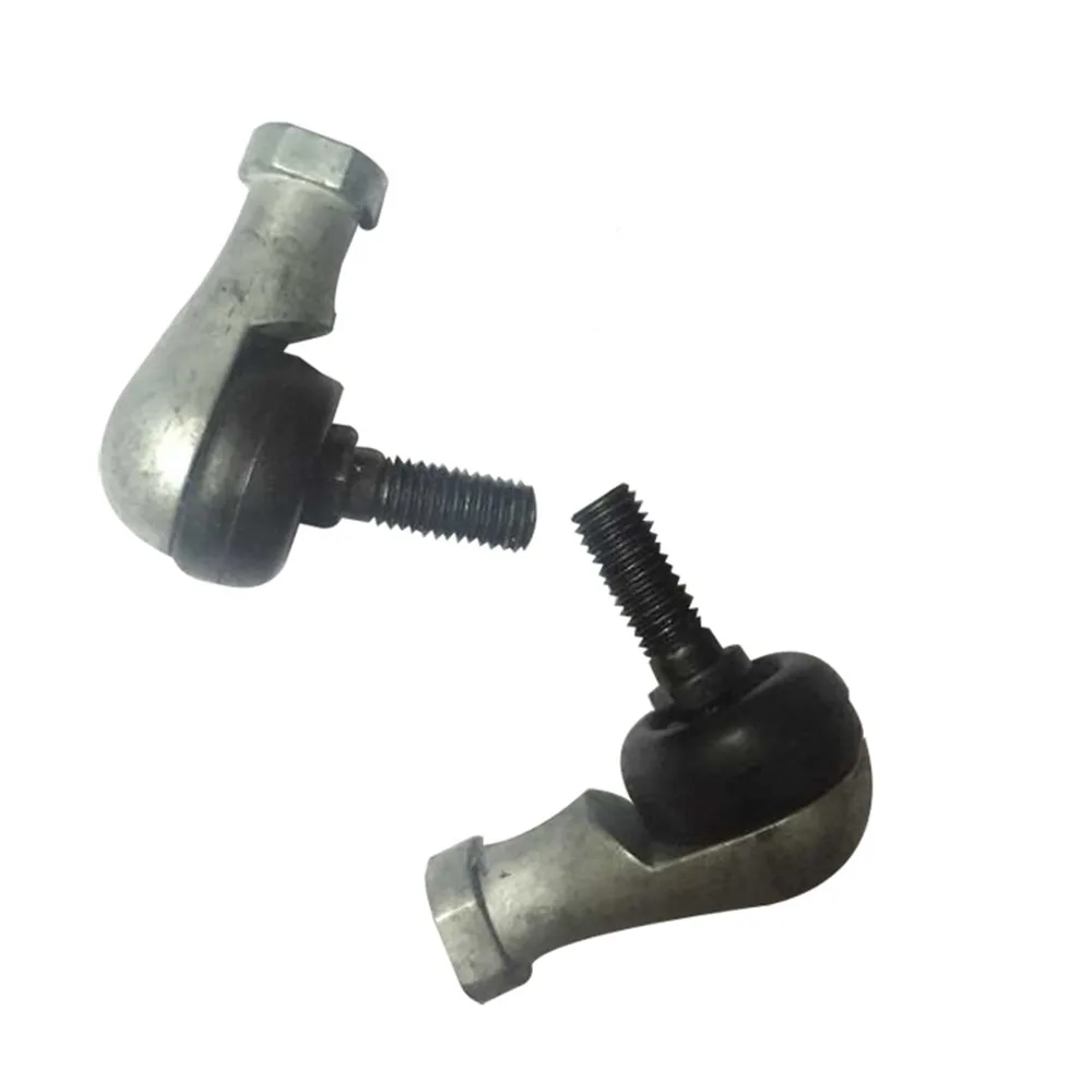 Conector de haste de junta esférica, conector de 90 graus, para mão direita, de aço, m5/m6/m8/m10 x/fino