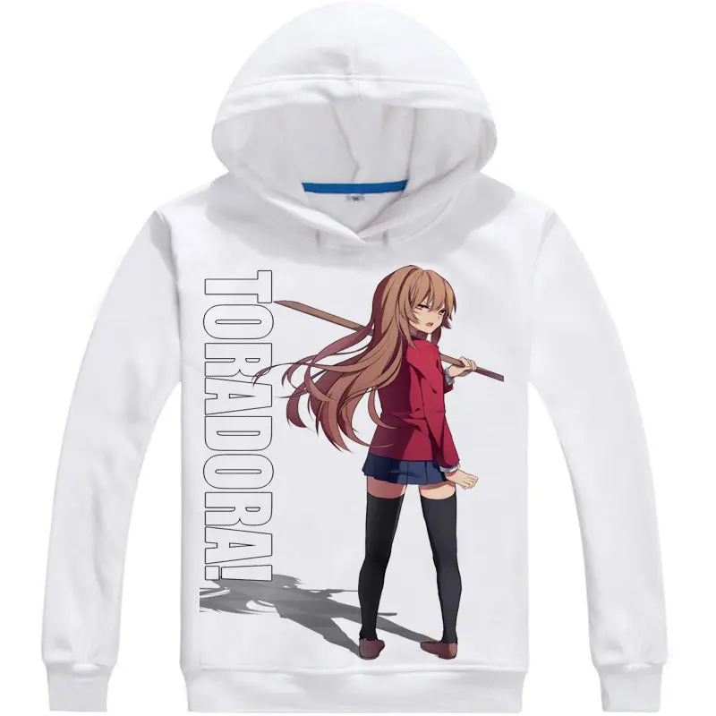 Toradora Hoodie Anime Taiga tora Cosplay white hoodies Cute Sweatshirts Japanese Cartoon Fans