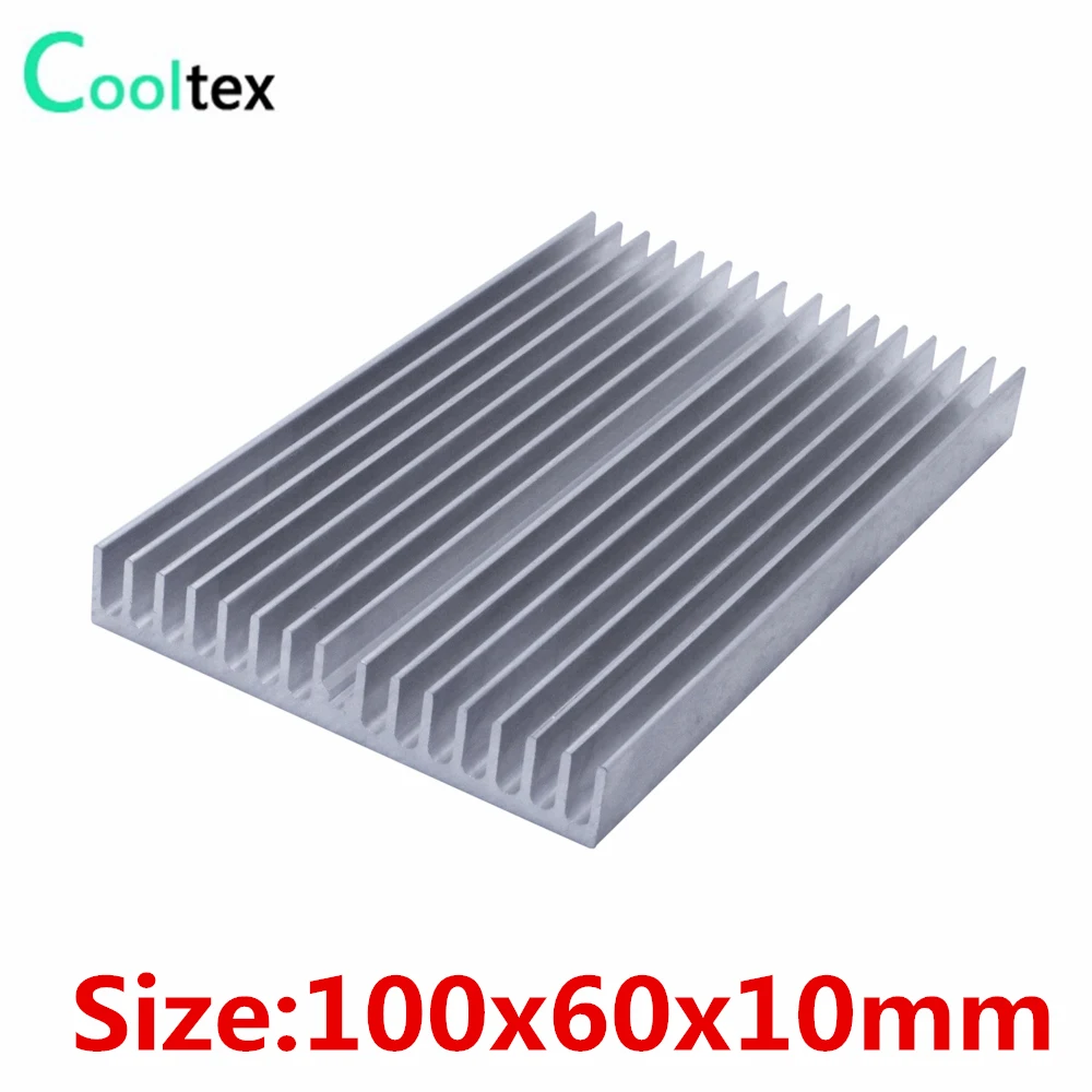 

(Special offer) 100x60x10mm Aluminum heatsink radiator for chip LED Electronic computer 's component heat dissipation cooling