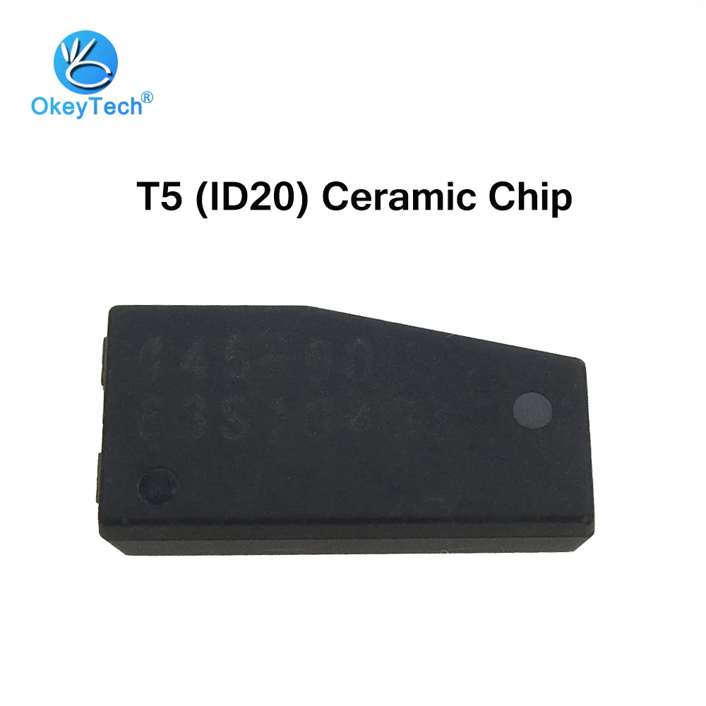 

OkeyTech 20pcs/lot T5 Car Key Transponder Blank Carbon Cloneable Cemamic Chip T5 ID20 for Locksmith Tool ID 20-T5