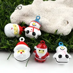 Mix 2PC Santa Claus Jingle Bells Loose Beads Festival PartyDecoration/Christmas TreeDecorations/Pet Bell/DIY Crafts Accessories