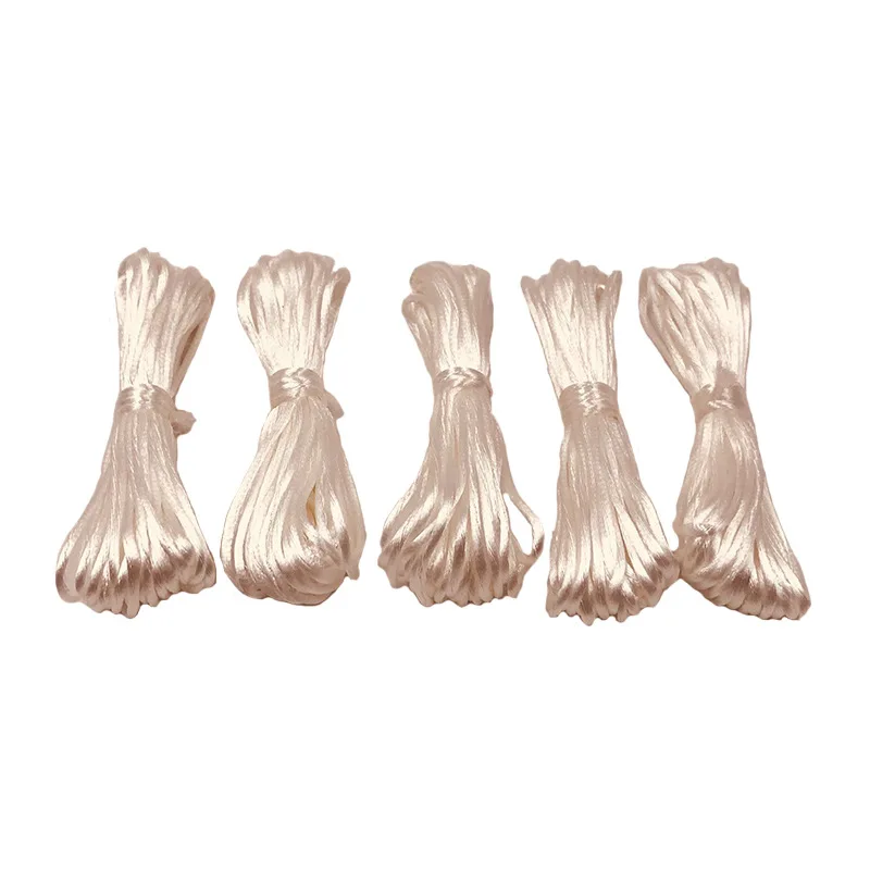 5M DIY Nylon Cords 1.5mm Pacifier Clip Chain For Teething Necklace Make Ropes Silicone Beads Handmade Satin Jewelry thread