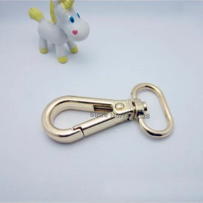 50pcs/lot 20mm 0.8 inch Alloy Swivel Clasps Snap Key Hooks DIY Key Chain Ring Light Gold Free Shipping 2017031403