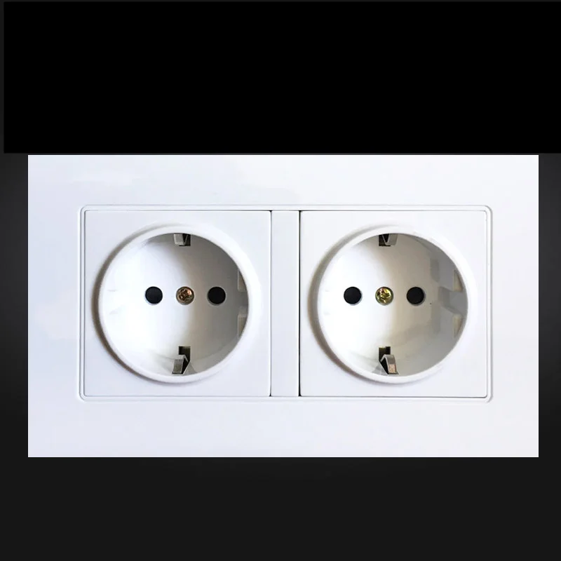 

EU Standard Wall Power Socket, Manufacturer of 16A Wall Outlet, Wall Electric Power Socket German Standard AC110~250V 146*90MM